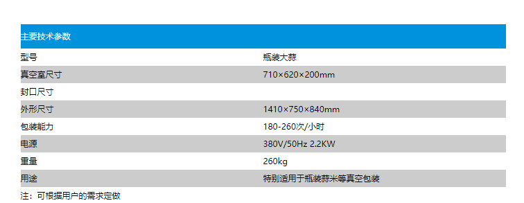 瓶裝大蒜真空包裝機(圖2)